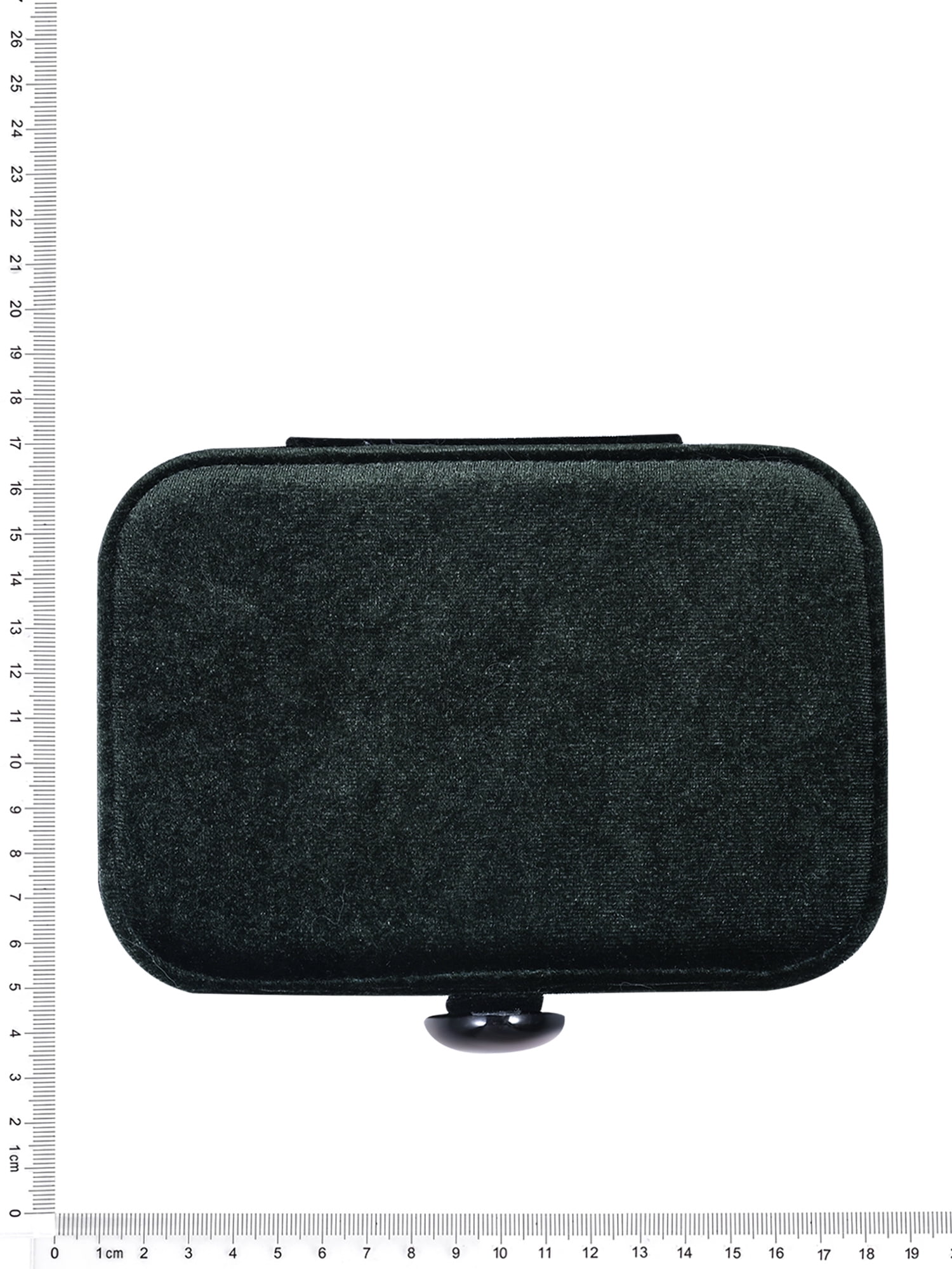 Scenario Women's Rectangular Faux Velvet Jewelry Organizer, Green