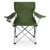 Picnic Time PTZ Camp Chair | Portable Folding Beach Chair With Cup Holder & Carry Bag | 300 Lb Capacity