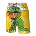 thumbnail image 4 of Fotbe T-Rex Playing Football Trajes de Baño Estampados para Hombre, Shorts de Verano de Secado Rápido, Ropa de Playa, Bañadores-X-Large, 4 of 6