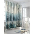 thumbnail image 3 of Shower Curtain White Trees Forest Shower Curtains for Bathroom, Waterproof Polyester Shower Curtain Set with Hooks, Standard Size 66" x 72" Retro Oil Painting, 3 of 6