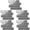 Grey, variant on Vjnyvs 5Pcs Brick Look Self-Adhesive Wall Tiles Stickers Waterproof Kitchen Backsplash
