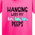 thumbnail image 4 of Inktastic Easter Hanging with My Peeps Pastel Bunnies Youth T-Shirt, 4 of 5
