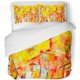 thumbnail image 1 of Juego de Ropa de Cama ABPHQTO 3 Piezas Pintura Azul geométrica blanca púrpura con 2 fundas de almohada, 1 of 1