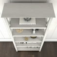 thumbnail image 4 of Bush Furniture Key West Tall 5 Shelf Bookcase, Set of 2, Linen White Oak, 4 of 8