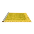 thumbnail image 2 of Ahgly Company Machine Washable Indoor Rectangle Oriental Yellow Traditional Area Rugs, 6' x 9', 2 of 4