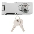 thumbnail image 6 of Rodshake 2 Sets Metal Keyed Hasp Locks for Cabinets and Drawers, Secure Metal Cabinet Lock with Keys, Security Lock, 6 of 8