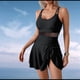 thumbnail image 5 of Traje de Baño de una Pieza para Mujer, Traje de Baño con Control de Abdomen, Tirantes Ajustables, Negro, Talla S, 5 of 10