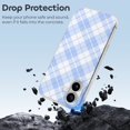 thumbnail image 4 of Funda de TPU a cuadros para iPhone 16: ultrafina, a prueba de golpes, antiamarilleo, resistente a arañazos, compatible con carga inalámbrica, agarre mejorado, estilo transparente., 4 of 7