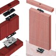 thumbnail image 5 of Door Pivot Hinges Heavy Duty Hinges For Wood Doors 360 Degree Shaft Stainless Steel Murphy Door Pivot Hinge System, Hidden Rotating Door Shaft Revolvi, 5 of 5