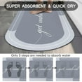 thumbnail image 4 of Funny Get Naked Bath Mat 20"x32" Super Water Absorbent Quick Dry Rubber Backed Washable Fun Bathroom Rugs Non Slip Bath Rugs Mats for Shower Oval Blue Bathroom Rug, 4 of 6