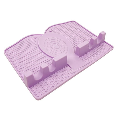 

PRINxy Spoons Clearance Silicone Spatula Rack Anti-fouling Mat Kitchen Storage Rack Draining Spatula