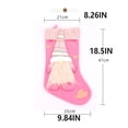 thumbnail image 3 of Bearachild Navidad Calcetín Festival Chimenea Ventana Puerta Ambientes Decorativo Navidad Colgante Decoración DIY Pelusas Año Nuevo Kits de decoración para fiestas Blanco Bearachild HA069724-02, 3 of 6