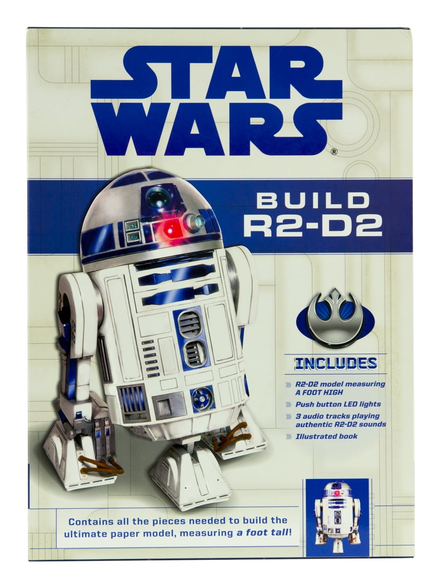 øverste hak Jeg mistede min vej Metropolitan Star Wars Build R2-D2 Paper Craft Model Kit with Authentic Sound Module LED  Lite - Walmart.com