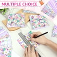 thumbnail image 6 of LINFANG 120Pcs 5" x 5" Quilting Cotton Fabric Squares with Wavy Edges Charm Packs for Quilting, Fabric Scraps Floral Squares for Sewing DIY Patchwork, 6 of 9
