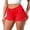 Red, variant on Womens Jorts Denim Mid-Low Waisted Loose Y2k Bermuda Jeans Shorts Country Concert Outfit Hot Pink, Size M