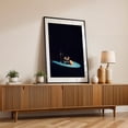 thumbnail image 2 of Orange water - Photography Minimalist Lemon Cocktail Bar Fruit Moody Kitchen Decor Black Framed Wall Art Print 5 x 7 inches, 2 of 8