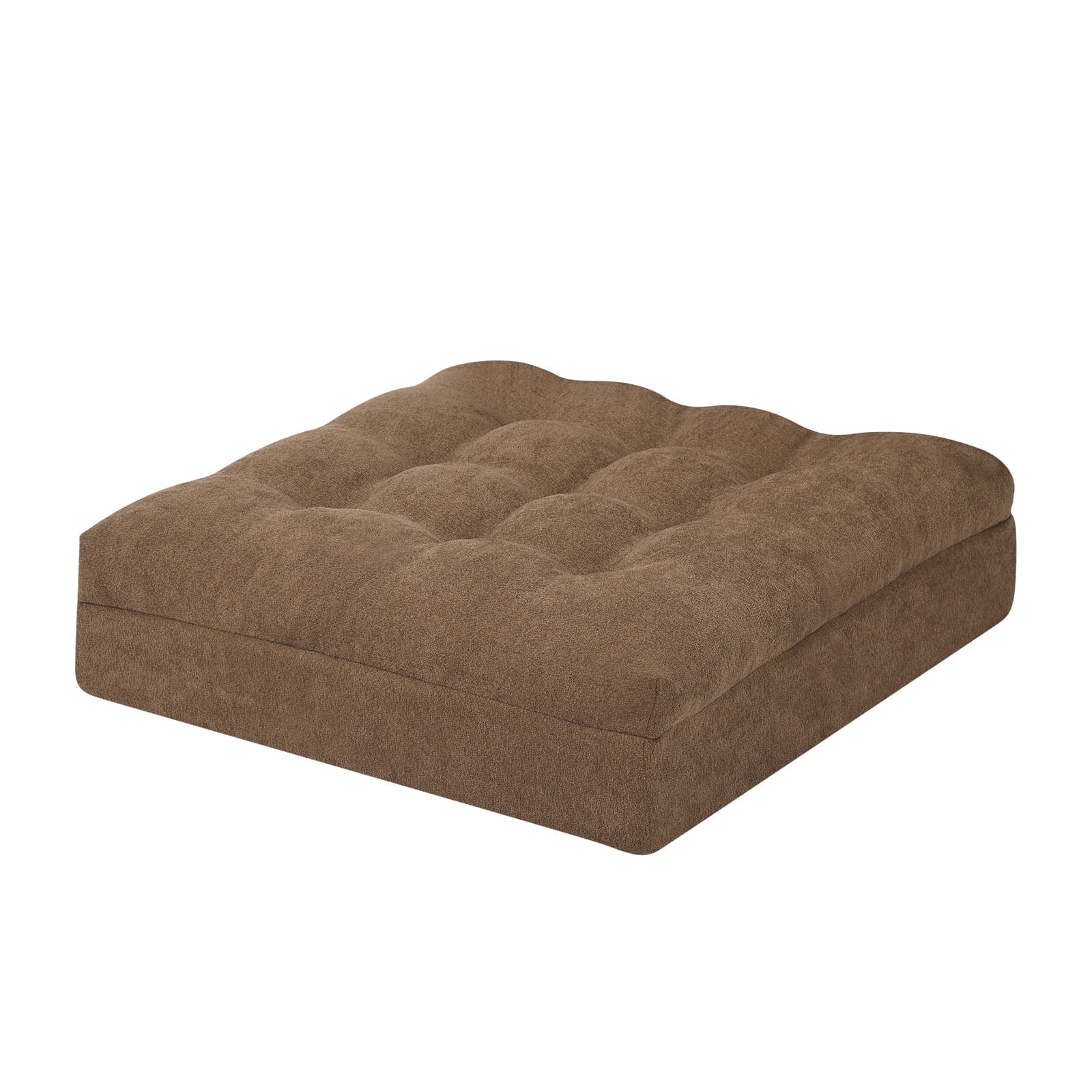 Baibu Recliner Seat Cushion Booster, Dual Layer Memory Foam Replacement Cushion for Recliner Chair with Non-Slip Bottom, 20 x 20 x 5 inches, Brown