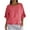 AA-Watermelon Red, variant on QATAINLAV Women's Casual Ruffle Short Sleeve Blouses Summer Cotton Linen Beach Tops Loose Fit Ruffled Hem Shirts Holiday Beach Outfits Ofertas Del Dia de Hoy Relampago Yellow L