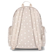 Madden NYC 18.5 Womens Dome Backpack with Front Pocket and Removable Pouch, Khaki Daisy