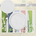 thumbnail image 2 of Ambesonne Colorful Place Mats Set of 4, Lily Primrose Valley, Standard Size, Multicolor, 2 of 5