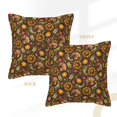 Bingfone Decorative Pillow Covers 18"x18" Chrysanthemum turkey Couch