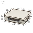 thumbnail image 3 of Household Essentials - Window Vision Accent Plate Chest in Cream and Brown, 3 of 6