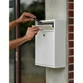thumbnail image 5 of AdirOffice Medium Ultimate White Interoffice Wall Mounted Mail Box Drop Box, 5 of 9
