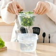 thumbnail image 2 of Kitchen Storage Containers Clear Plastic Container For Garlic Kitchen Storage Box Kitchen Storage Containers Small Drain Basket Kitchen Drain Sealed Box Refrigerator Organizer, 2 of 4
