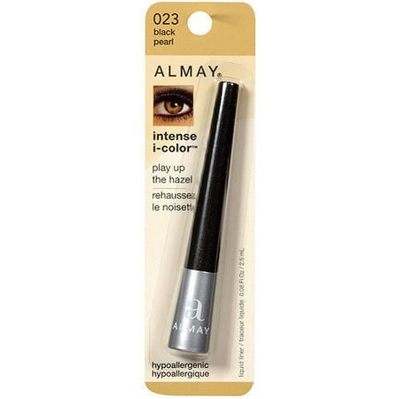 Almay Intense I-Color Liquid Eye Liner, 023 Black Pearl, 0.08 Fl