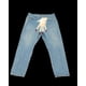 thumbnail image 3 of Hip Hop estampado a mano bordado gráfico ropa de calle pantalones vaqueros holgados Y2K pantalones de skate hombres mujeres pantalones anchos de cintura alta, 3 of 5