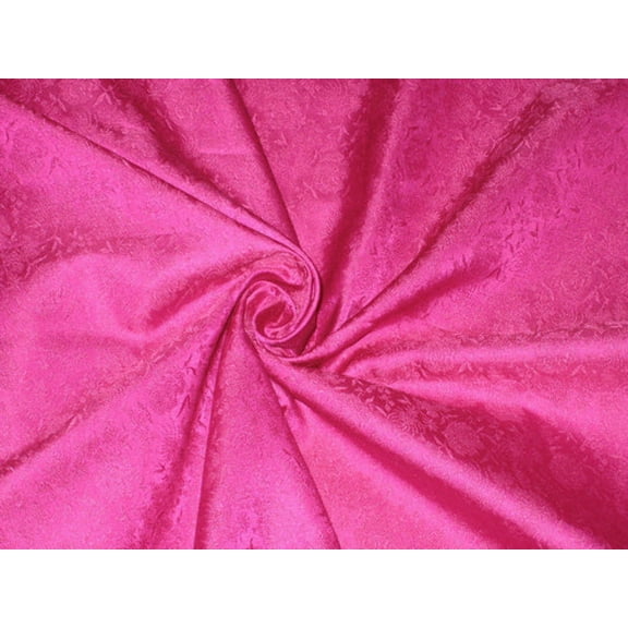 Silk Brocade fabric Pink