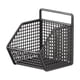 thumbnail image 2 of Organizador de estantería de especias montado en la pared - Estantería de cocina con cesta colgante para almacenamiento de jengibre y ajo, ABS negro, 14,17x5,90x3,14 pulgadas, 2 of 6