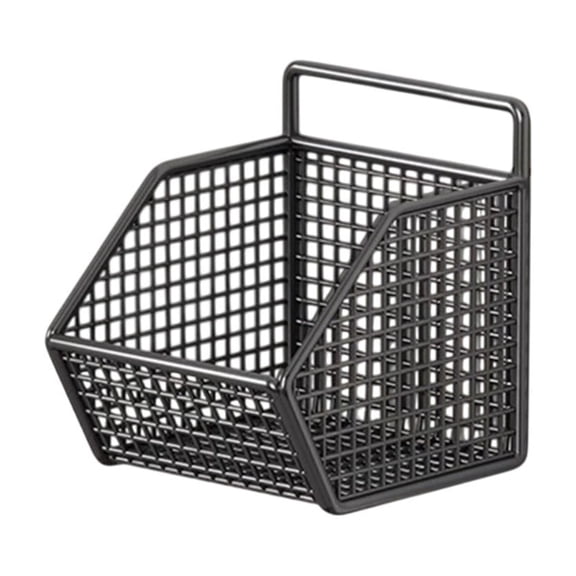 Btomtd No Punch Ginger Garlic Hanging Basket for Kitchen Wall, Spice Frame and Shelf Basket, Multi Function Organizer Basket for Household, S