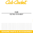thumbnail image 2 of CUB CADET 782-7575-0637 Cable Mounting Bracket S621 SC621 SC621E Lawn Mowers, 2 of 5