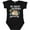 AB-Black, variant on My Great Grandma Loves Me with Sloth and Hearts Boys or Girls Baby Bodysuit