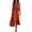 Orange, variant on Women's Summer Dresses Sleeveless Button Down Linen Maxi Shirt Collared Loose Flowy Long Dress with Side Pockets Soft Breathable Linen Casual Outfit for Vacation Beach Daily Wear