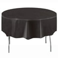 thumbnail image 2 of (4 pack) Way to Celebrate! Black Plastic Round Tablecloths, 84in, 2ct, 2 of 7
