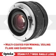 thumbnail image 4 of Opteka 35mm f/1.7 HD MC Manual Focus Prime Lens for Canon EF-M Mount APS-C Digital Cameras, 4 of 11