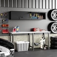 thumbnail image 2 of PetFurnishn Small Wall-Mounted Locking Cabinet Metal Garage Storage Cabinet Hanging Medicine Lockable Steel Utility Floating Tool 14" H Assembly Required Black, 2 of 13