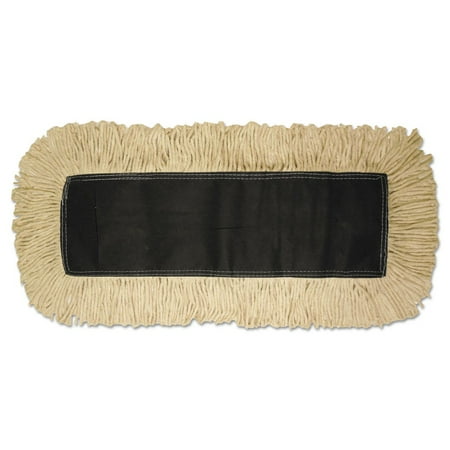 Disposable Dust Mop Head, Cotton, 18W X 5D