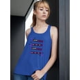 thumbnail image 2 of Star Style Chain Art Racerback Tank Women -Image by Shutterstock, Female XX-Large, 2 of 4