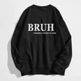 thumbnail image 4 of Women's Fashion Casual Loose Long Sleeve Round Neck Sweatshirt with Letter Print for Stylish Everyday Wear, 4 of 4