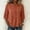 *Red, variant on Women's Embroidered Linen Blend Blouse, Casual 3/4 Sleeve Round Neck Loose Top Coffee,Women's Plus L