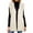 Beige, variant on Mgmyaa Women's Sleeveless Faux Fur Vest Jacket for Winter, Long Plush Fleece V-Neck Open Front Warm Coat