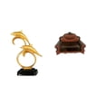 thumbnail image 1 of Figura de delfín de resina, escultura de animal marino, sofá para casa de muñecas, banco en miniatura, sillón, detalles realistas, adecuada para escri, 1 of 8