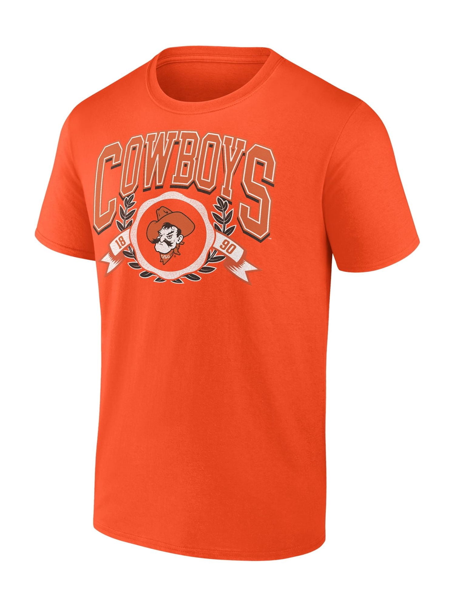 NCAA Oklahoma State Cowboys Men's Cotton Orange Short Sleeve T-Shirt