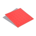 thumbnail image 1 of Unique Bargains Silicone Trivet Mats 2pcs, Square Dots Hot Pan Pads Dish Drying Mat for Kitchen Counter Table  Light Gray, Red, 1 of 5
