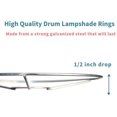thumbnail image 4 of TRAHOO-Wire Lamp Shade Rings with European Fitter (16\u201d Diameter), Includes 2 Galvanized Steel Silver Drum Rings, Make DIY Table/Floor/Pendant Lamps, Compatible with Most IKEA & Target Lamps, 4 of 4