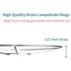 thumbnail image 4 of TRAHOO-Wire Lamp Shade Rings with European Fitter (16\u201d Diameter), Includes 2 Galvanized Steel Silver Drum Rings, Make DIY Table/Floor/Pendant Lamps, Compatible with Most IKEA & Target Lamps, 4 of 4