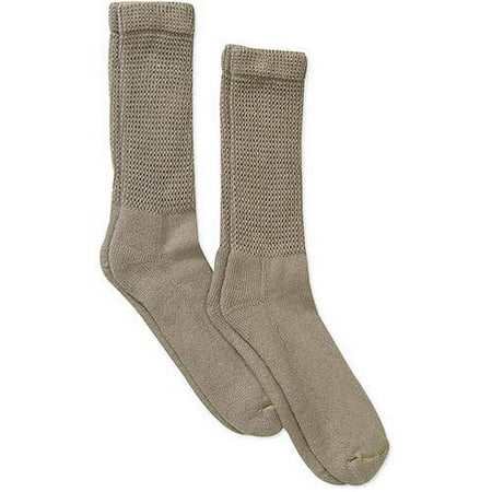 Dr. Scholl's Men's Diabetes and Circulatory Diabetic Crew Socks - 2 Pack